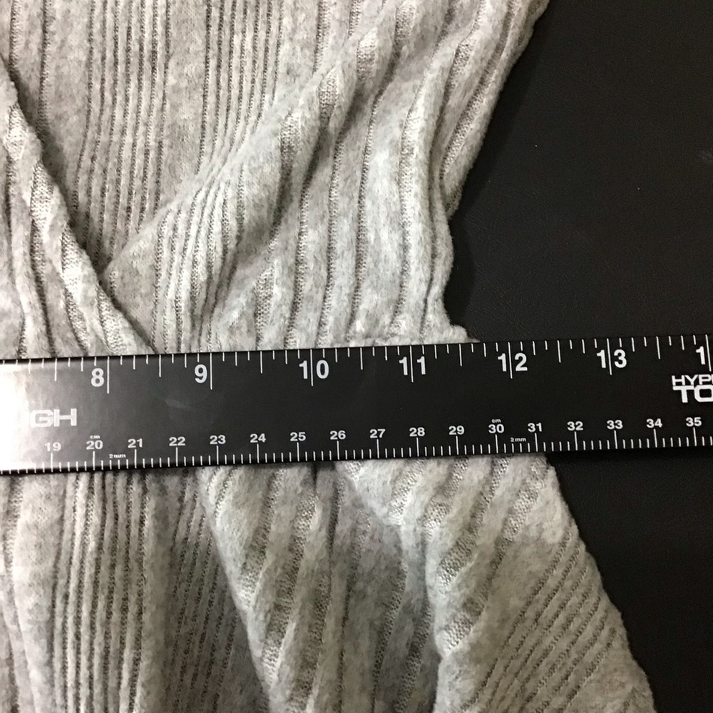 GB Gianni Bini Gray Ribbed Skater Circle Dress M - Picture 6 of 9
